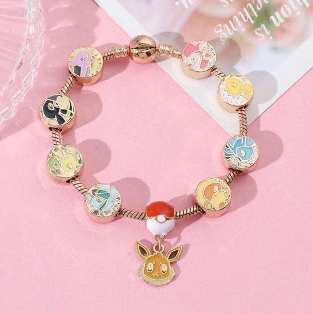 ✨ Pokémon Eevee Evolution Collector Charm Bracelet